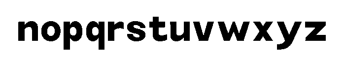 Monqest Bold Semi Condensed Font LOWERCASE