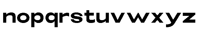 Monqest Bold Semi Expanded Font LOWERCASE
