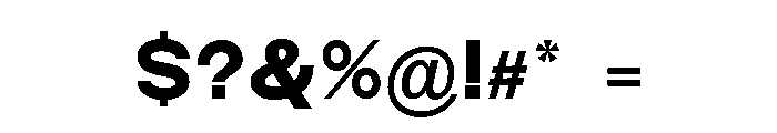 Monqest Bold Font OTHER CHARS