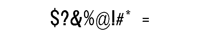 Monqest Condensed Font OTHER CHARS