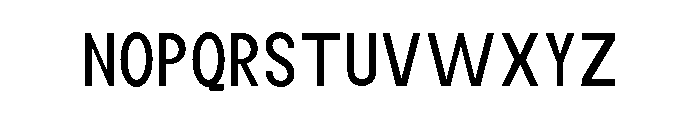 Monqest Condensed Font UPPERCASE