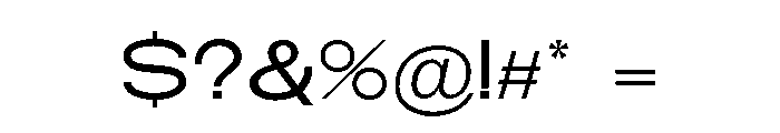 Monqest Expanded Font OTHER CHARS