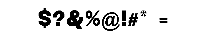Monqest ExtBd SemiCond Font OTHER CHARS