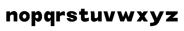 Monqest ExtBd SemiCond Font LOWERCASE