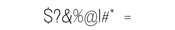 Monqest ExtLt SemiCond Font OTHER CHARS