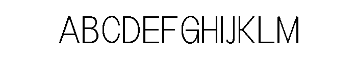 Monqest ExtLt SemiCond Font UPPERCASE
