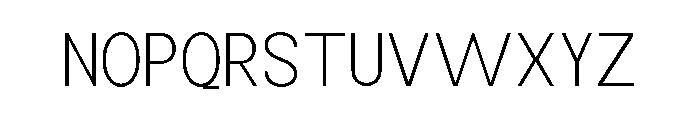 Monqest ExtLt SemiCond Font UPPERCASE
