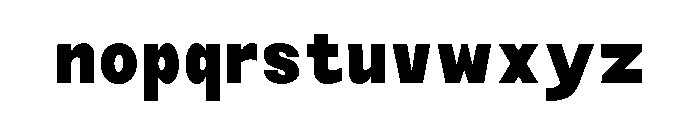 Monqest Extra Bold Condensed Font LOWERCASE