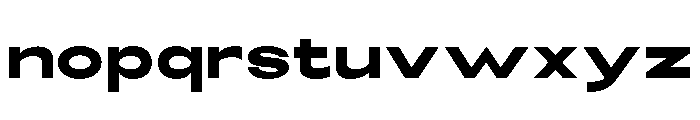 Monqest Extra Bold Expanded Font LOWERCASE