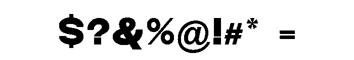 Monqest Extra Bold Font OTHER CHARS
