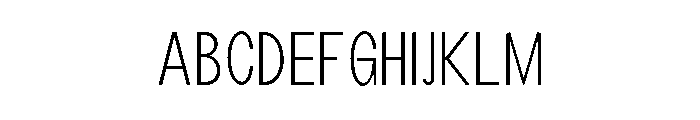 Monqest Extra Light Condensed Font UPPERCASE
