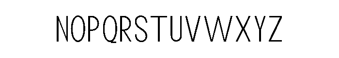 Monqest Extra Light Condensed Font UPPERCASE