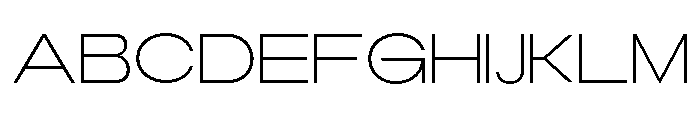 Monqest Extra Light Expanded Font UPPERCASE