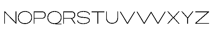 Monqest Extra Light Expanded Font UPPERCASE