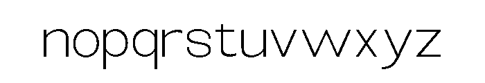 Monqest Extra Light Font LOWERCASE