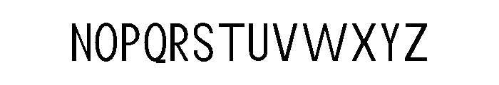 Monqest Light Condensed Font UPPERCASE