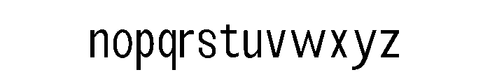 Monqest Light Condensed Font LOWERCASE