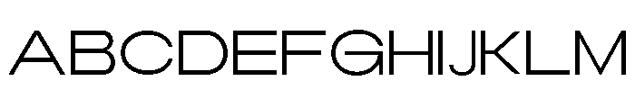 Monqest Light Expanded Font UPPERCASE