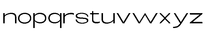 Monqest Light Expanded Font LOWERCASE