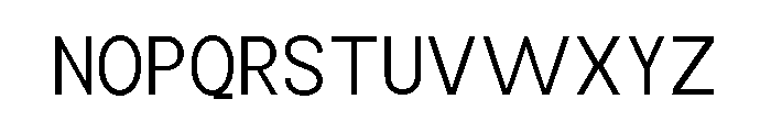 Monqest Light Semi Condensed Font UPPERCASE