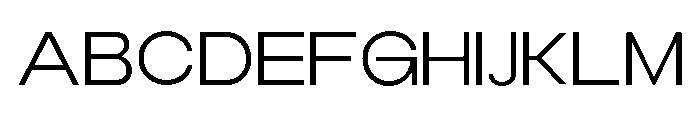 Monqest Light Semi Expanded Font UPPERCASE