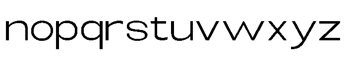 Monqest Light Semi Expanded Font LOWERCASE