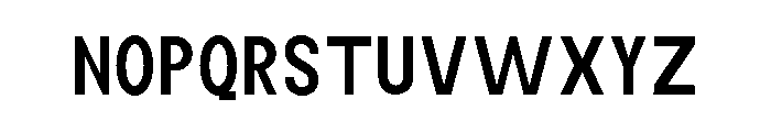 Monqest Medium Condensed Font UPPERCASE