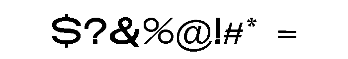 Monqest Medium Expanded Font OTHER CHARS
