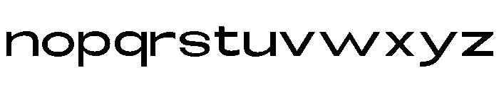 Monqest Medium Expanded Font LOWERCASE