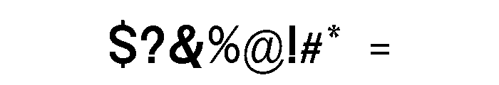 Monqest Medium Semi Condensed Font OTHER CHARS