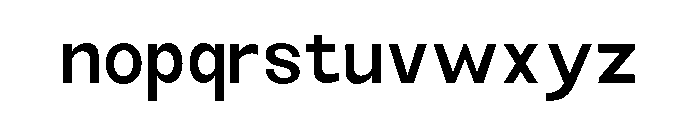 Monqest Medium Semi Condensed Font LOWERCASE