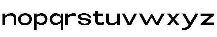 Monqest Medium Semi Expanded Font LOWERCASE