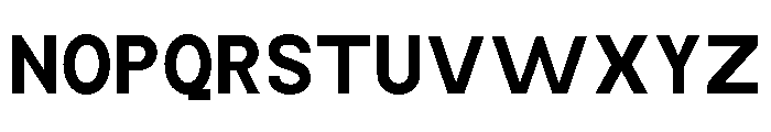 Monqest SemBd SemiCond Font UPPERCASE