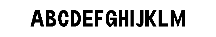 Monqest Semi Bold Condensed Font UPPERCASE