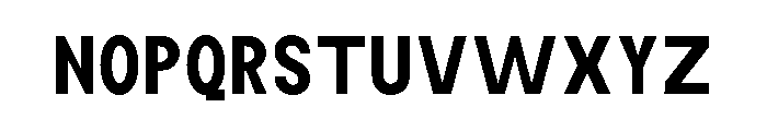 Monqest Semi Bold Condensed Font UPPERCASE