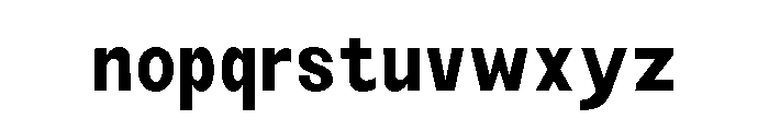 Monqest Semi Bold Condensed Font LOWERCASE