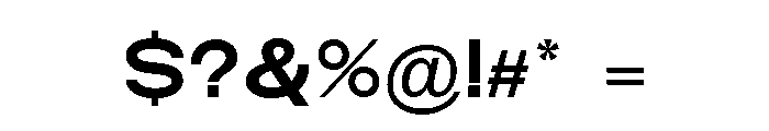 Monqest Semi Bold Semi Expanded Font OTHER CHARS
