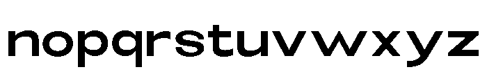 Monqest Semi Bold Semi Expanded Font LOWERCASE