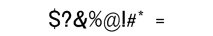 Monqest Semi Condensed Font OTHER CHARS