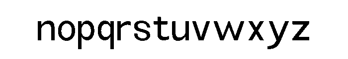 Monqest Semi Condensed Font LOWERCASE