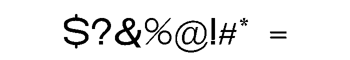 Monqest Semi Expanded Font OTHER CHARS