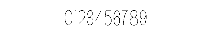 Monqest Thin Condensed Font OTHER CHARS