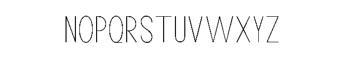 Monqest Thin Condensed Font UPPERCASE