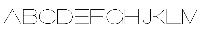 Monqest Thin Expanded Font UPPERCASE