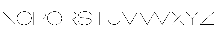 Monqest Thin Expanded Font UPPERCASE
