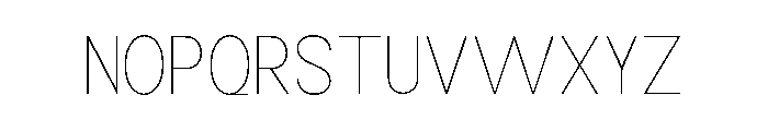 Monqest Thin Semi Condensed Font UPPERCASE
