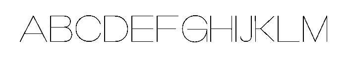 Monqest Thin Semi Expanded Font UPPERCASE