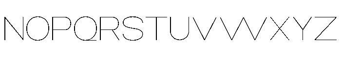 Monqest Thin Semi Expanded Font UPPERCASE