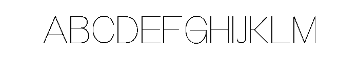 Monqest Thin Font UPPERCASE