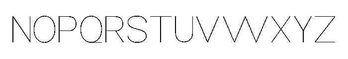 Monqest Thin Font UPPERCASE